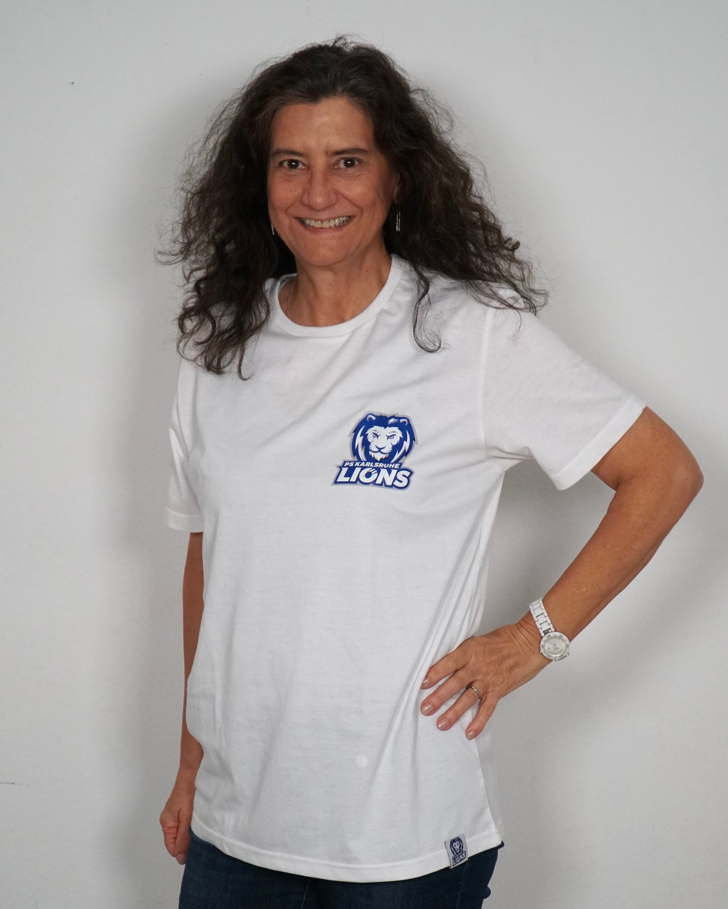 T-Shirt PSK LIONS Weiss-Blau