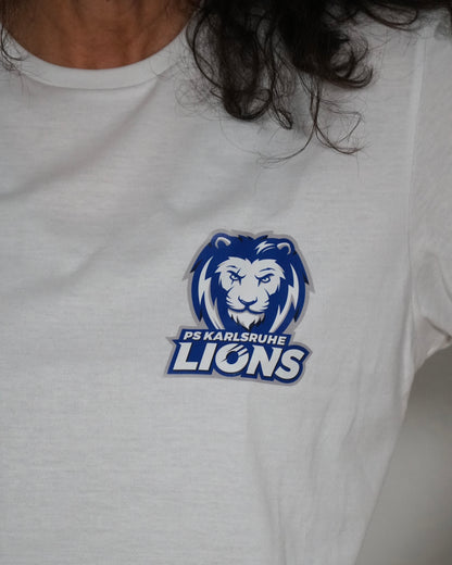 T-Shirt PSK LIONS Weiss-Blau