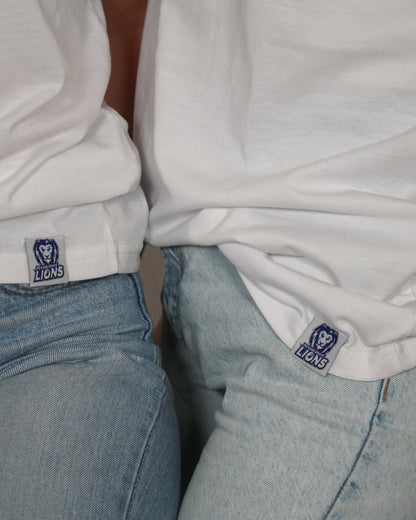 T-Shirt PSK LIONS Weiss-Blau