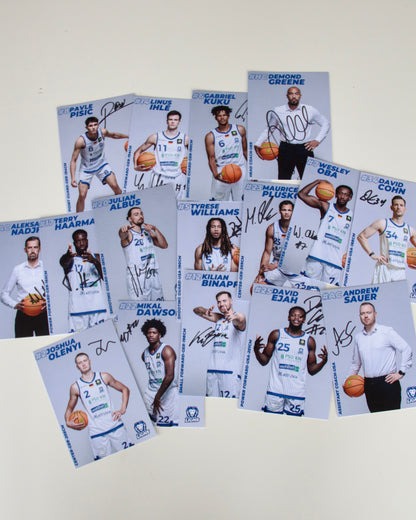 Autogrammkarten-Set 2025/2026 mit Originalsignaturen