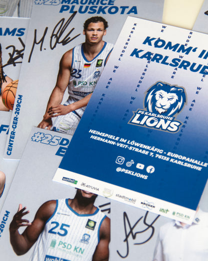 Autogrammkarten-Set 2025/2026 mit Originalsignaturen